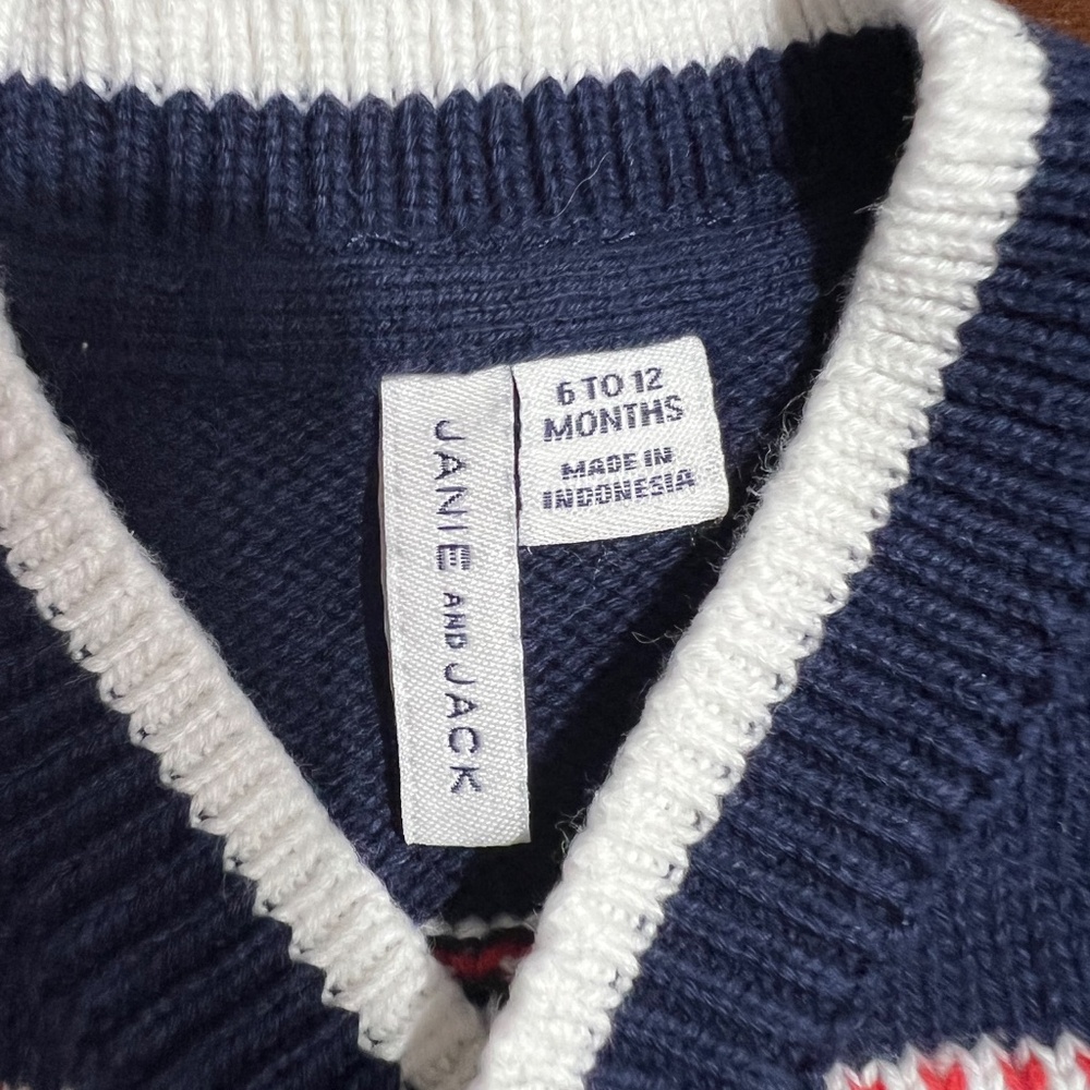 Janie and Jack Sailboat Sweater - Picture 4 of 4